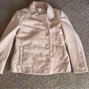 LC Lauren Conrad Blush Double-Breasted Coat